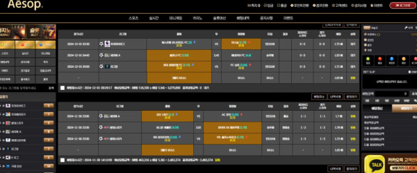 이솝카지노 스포츠 베팅내역